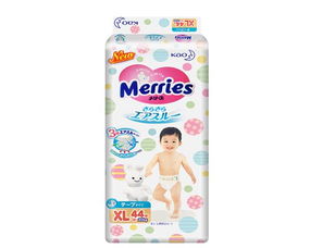 日本花王妙而舒嬰兒紙尿褲特大號XL44p 全方位呵護寶寶成長的第一步